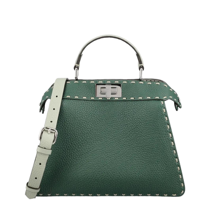 Small Peekaboo Iseeu Tote Bag In Green - Image 4
