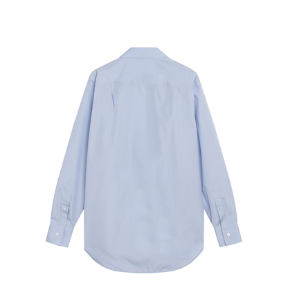 Light Blue Blouse with Folded Collar - Image 2