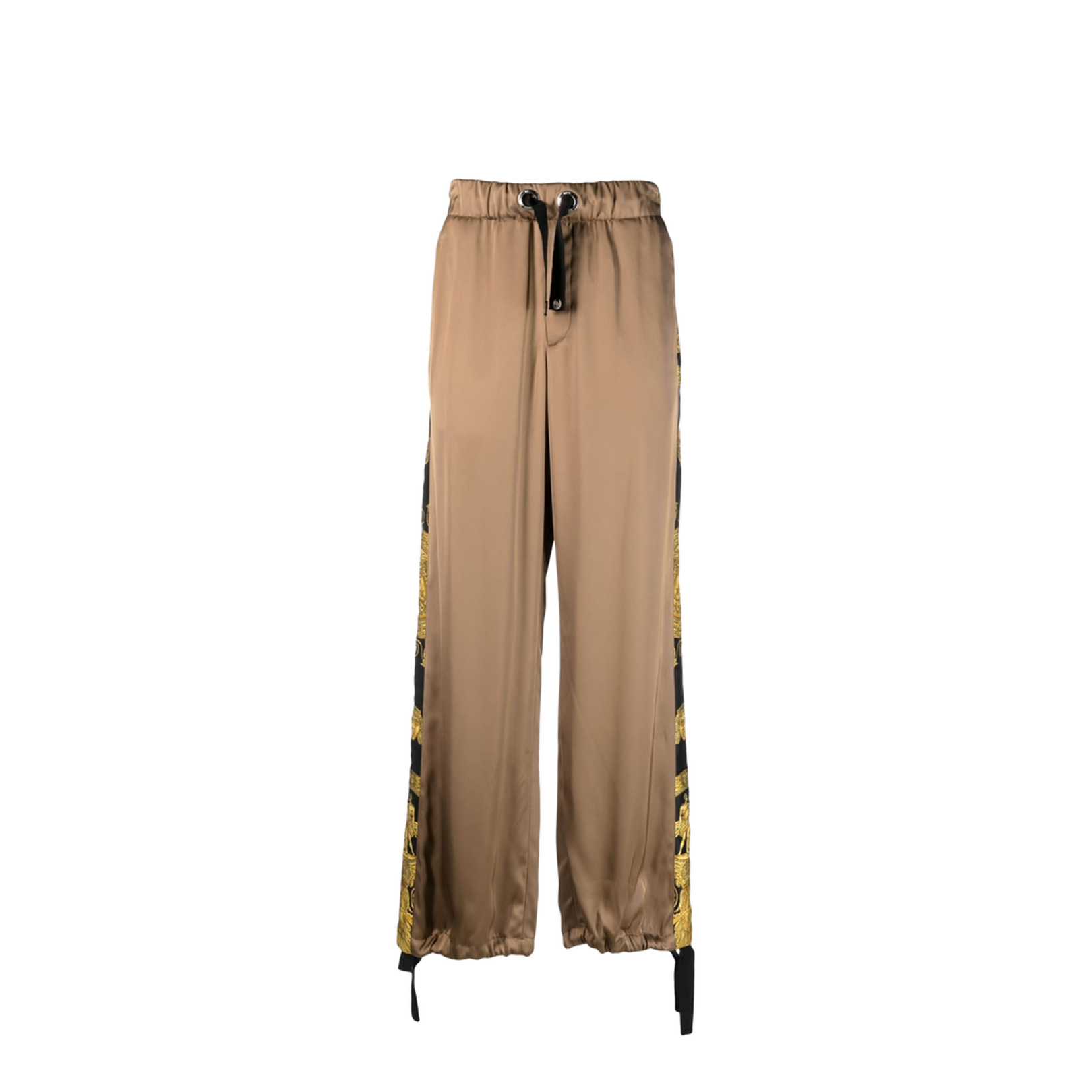 Barocco Print Track Pants Brown - Image 1