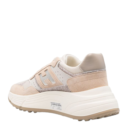 Blush Beige Front Lace-Up Fastening Chunky Sole - Image 4