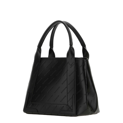 Black Leather Cabas Handbag - Image 2