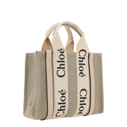 Woody Linen Canvas Tote - Natural / Tan - Image 2