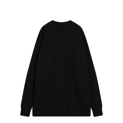 Cotton Sweatshirt - Black - Image 2
