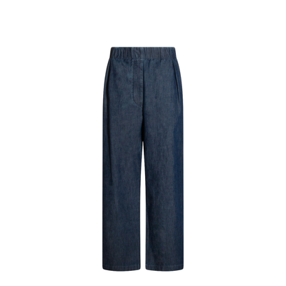 Cotton Wide-Leg Trousers - Image 1