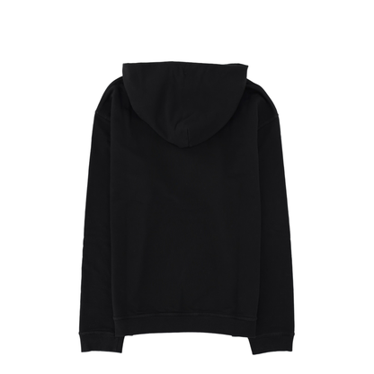 Black Cotton Hooded Sweatshirt - Image 2