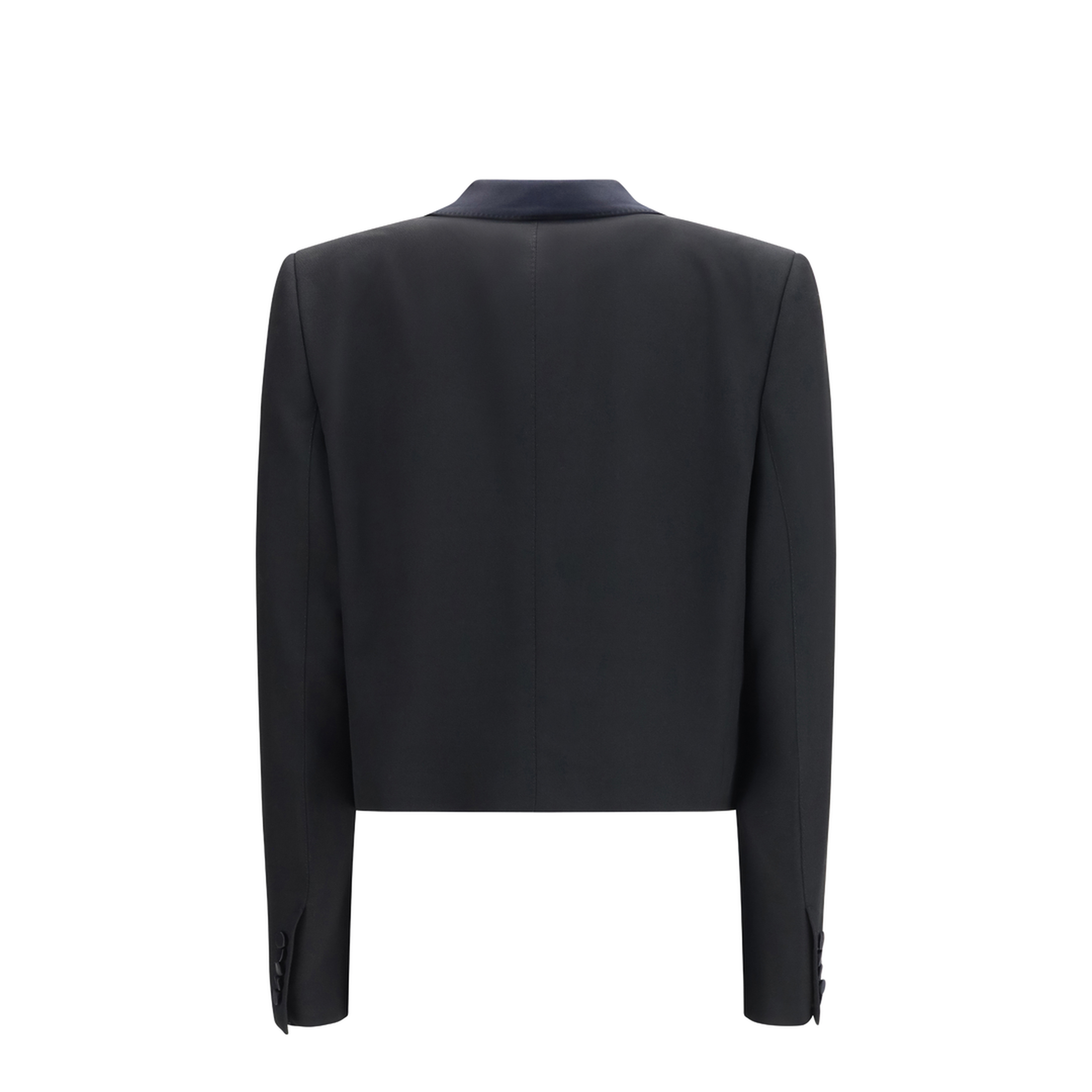 Cropped Single-Breasted Jacket - Image 2