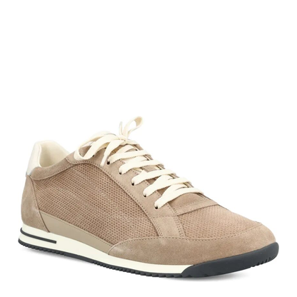 Suede Sneakers with Leather Inserts - Image 2