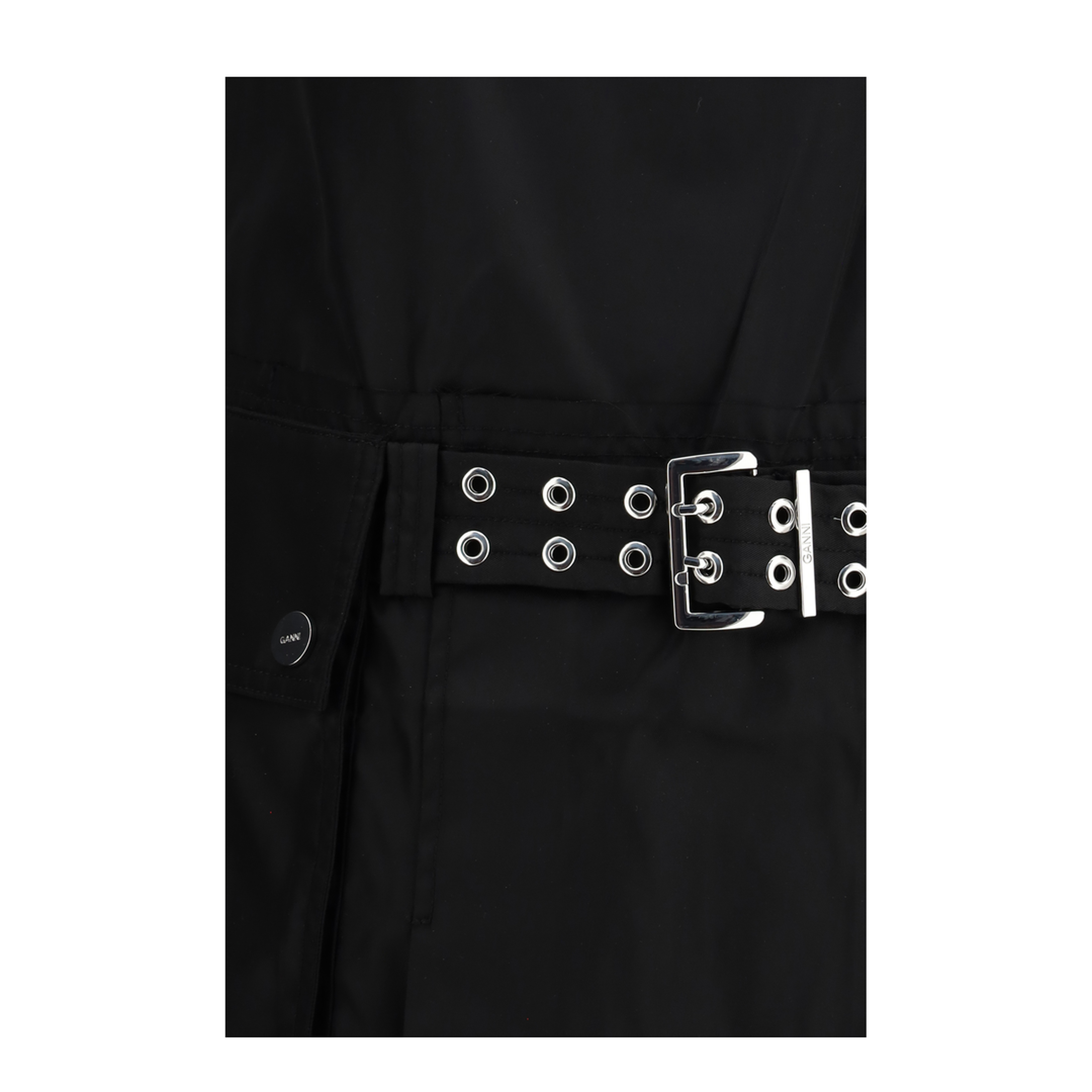 Duchesse Nylon Belted Mini Dress - Image 3