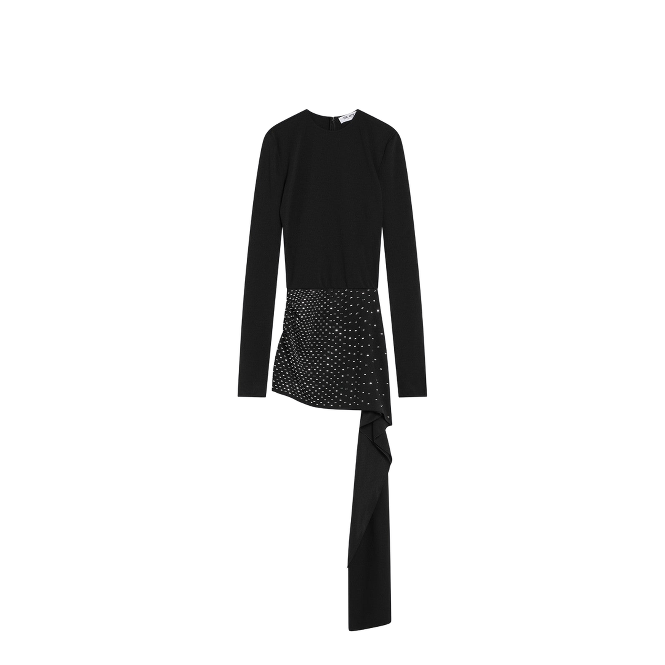 Mini black dress with thermostrass - Image 1