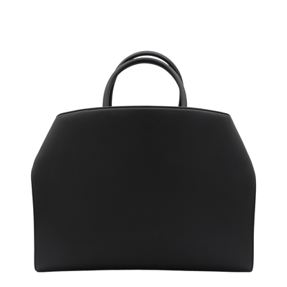 Black Leather Top Handle Bag - Image 5