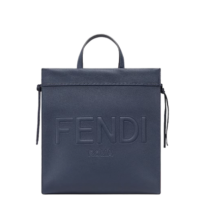 Sunshine Medium Leather Tote Bags - Blue - Image 1