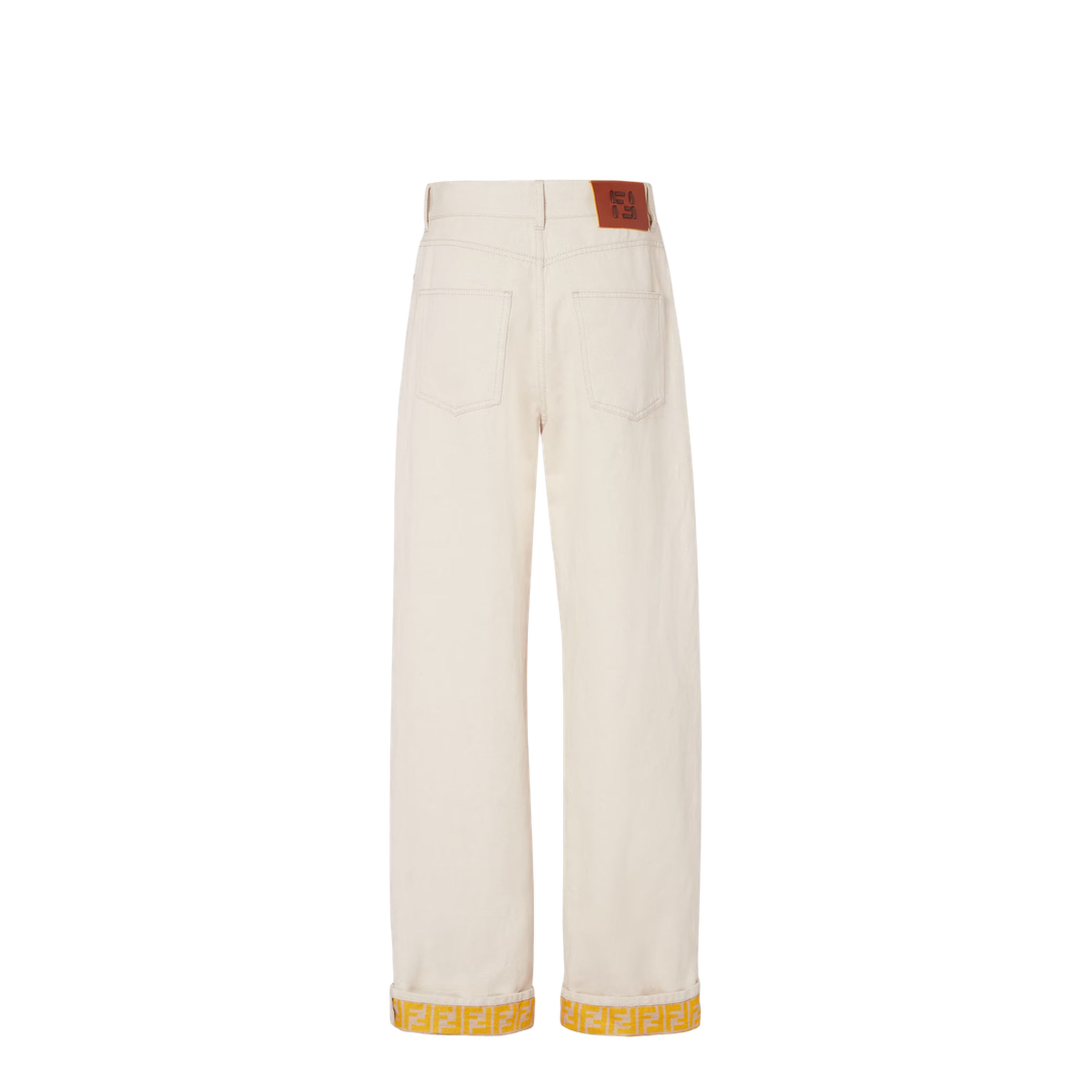 Beige Denim Trousers - Image 2