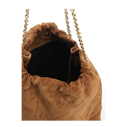 Jamie Large Suede Bucket Bags - Brown - Image 4