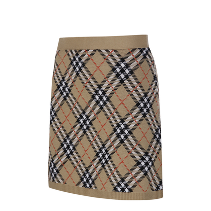 Embroidered Wool Blend Mini Skirt - Image 2