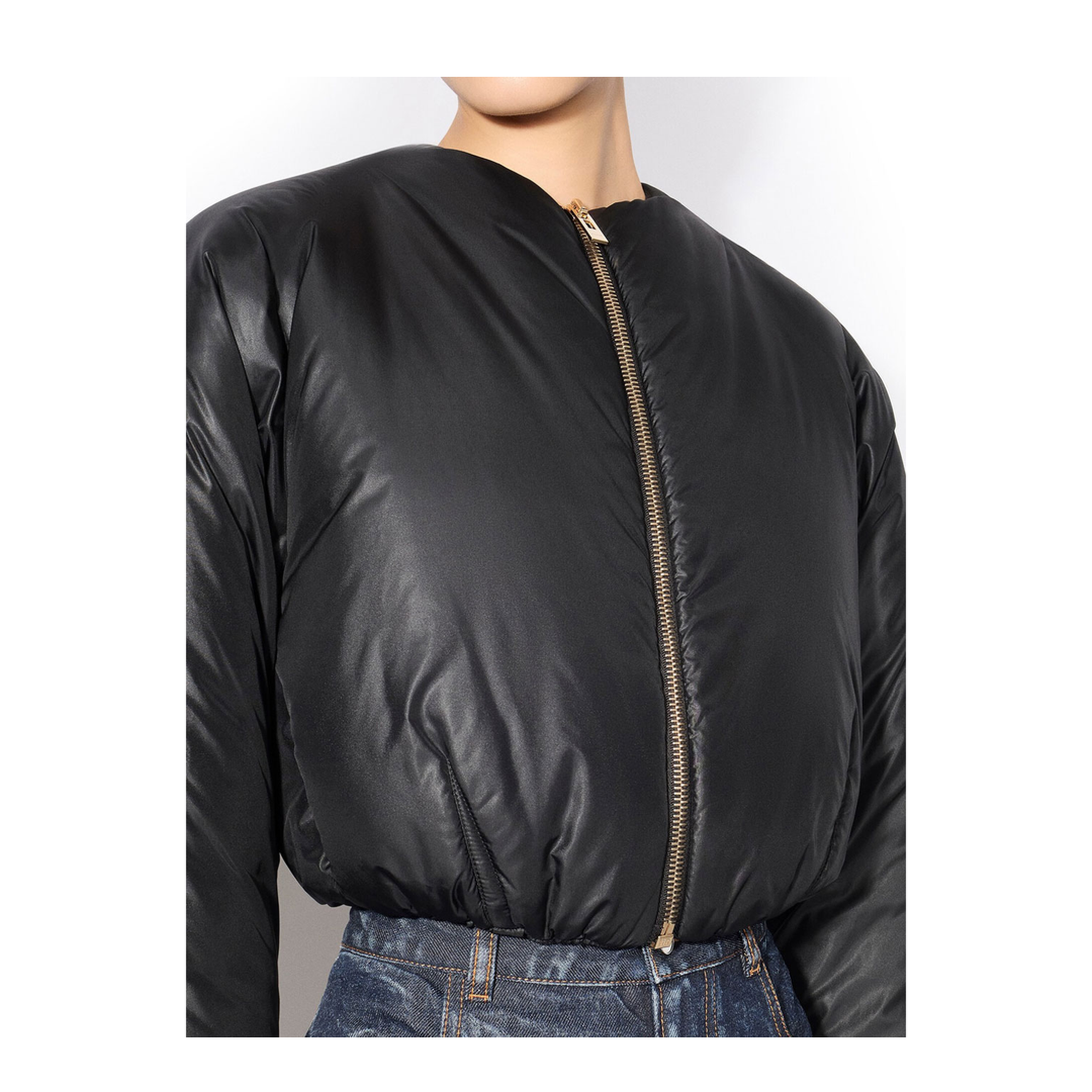 Nylon Pleated Bomber - Image 4