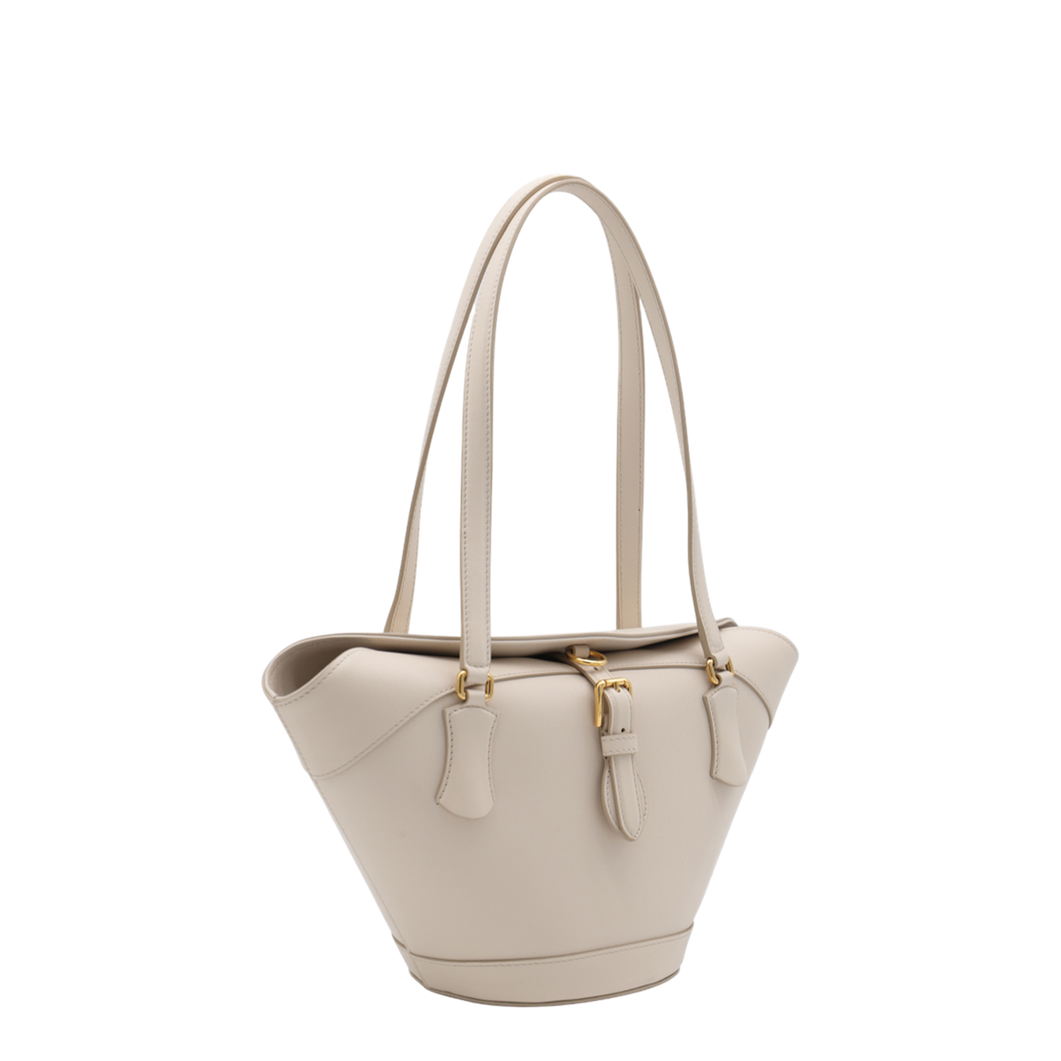 Capri Coffa Calfskin Top-Handle Bag - Avorio - Image 4
