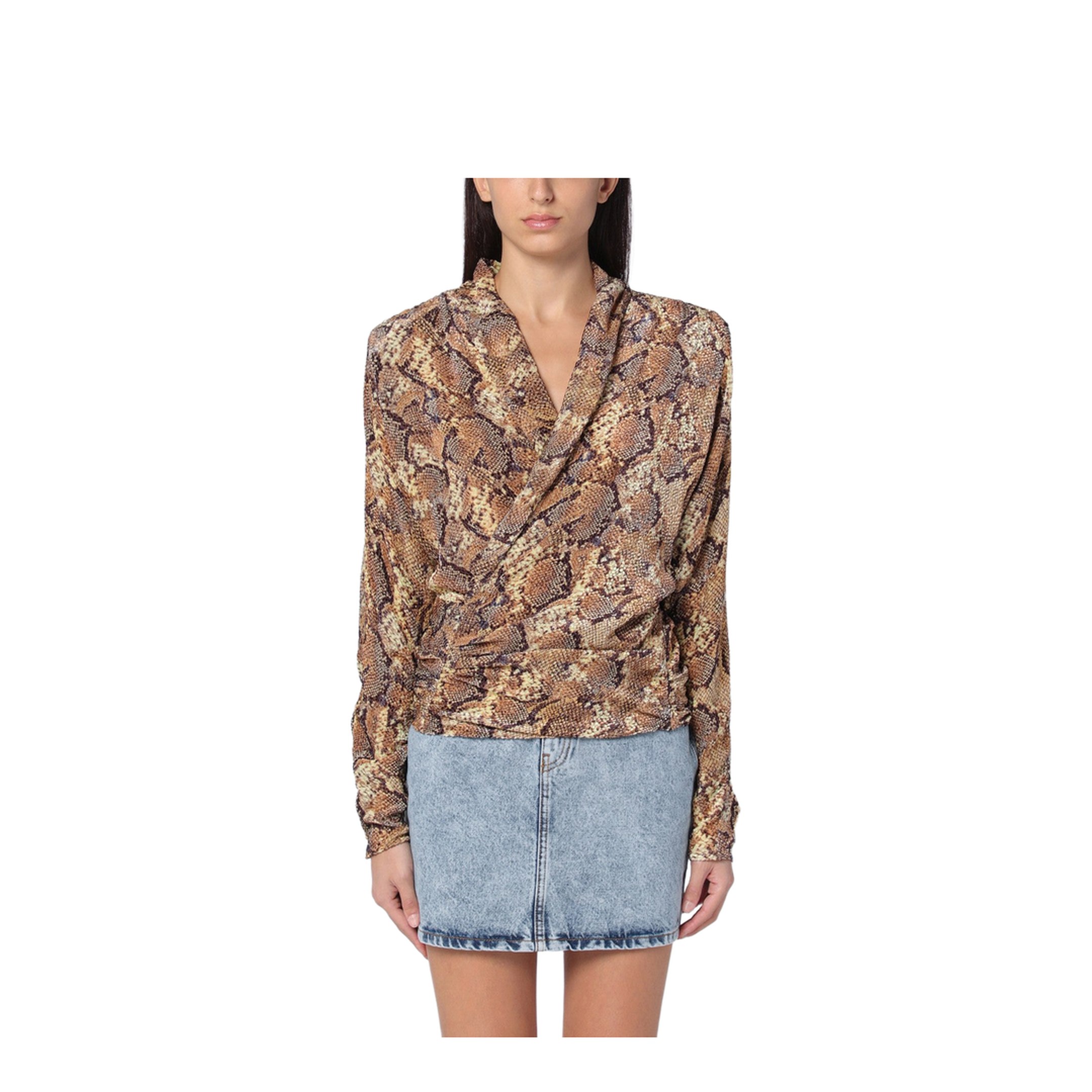 Snake Print Marlin Blouse - Image 1