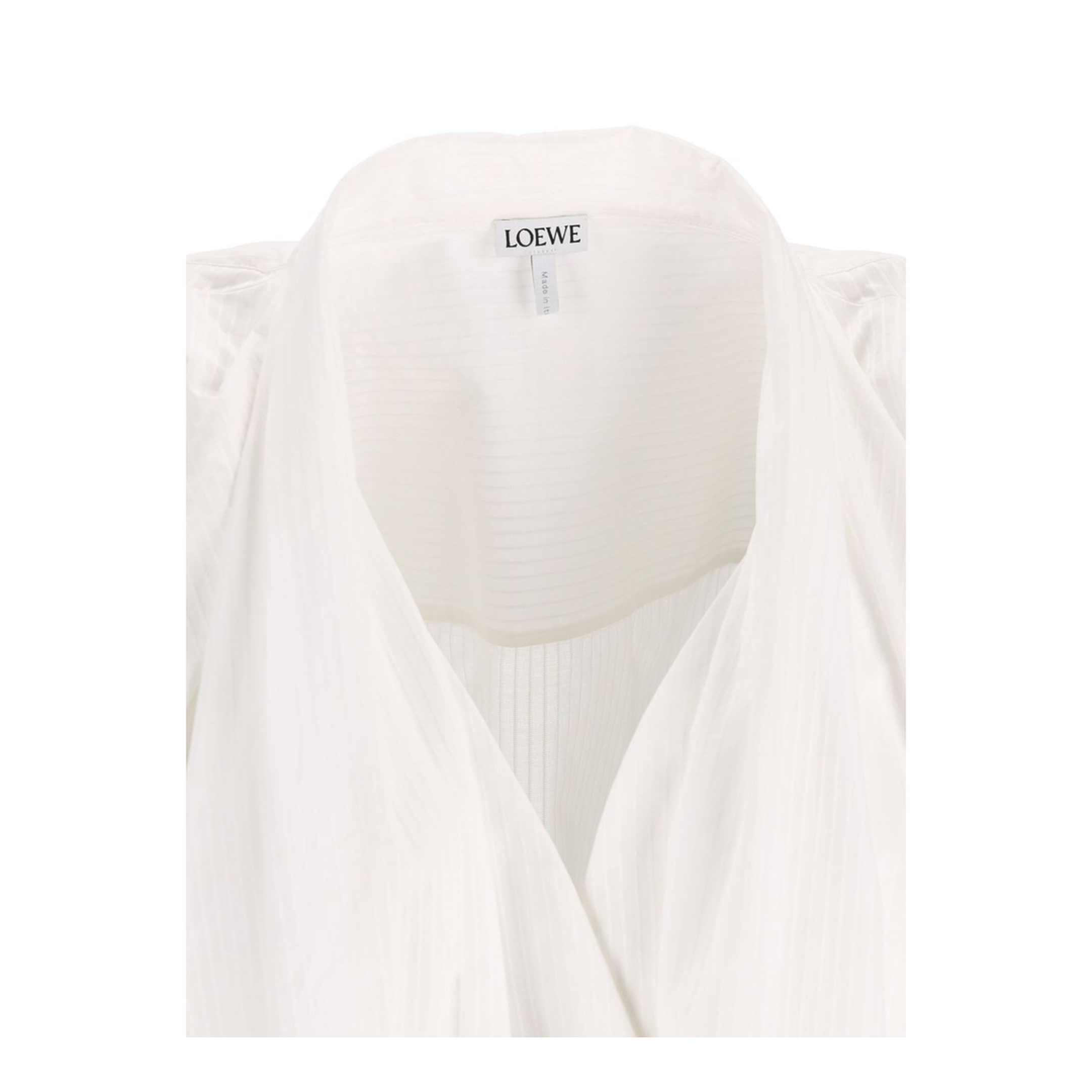 Draped Cotton Dress - Image 4