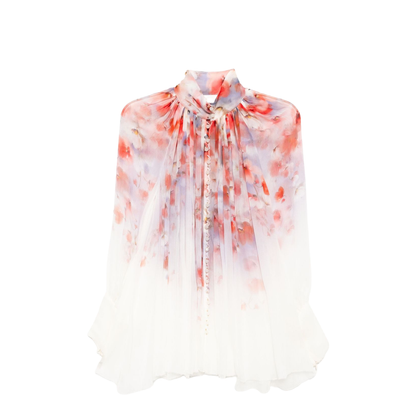 Crush Blouse With Floral Print - Image 1