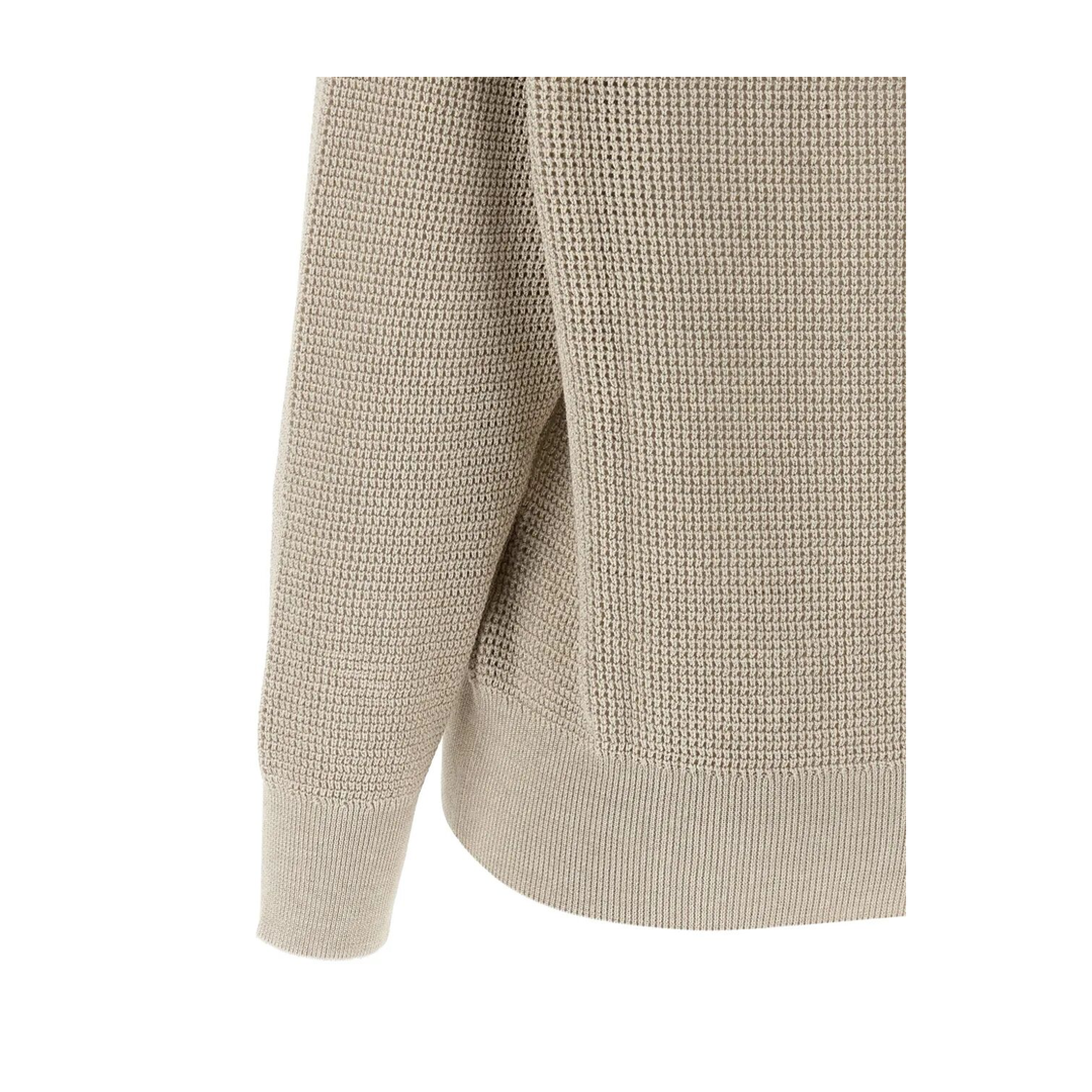 Openwork V-Neck Sweater - Image 3