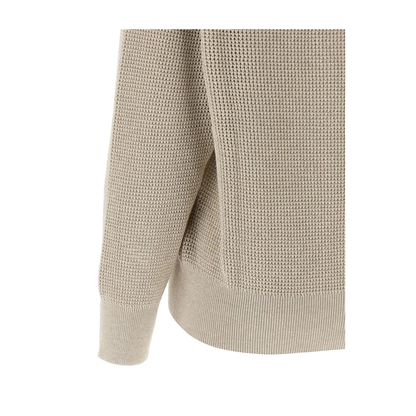 Openwork V-Neck Sweater - Image 3