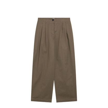 Hazelnut Cotton Trousers - Image 1