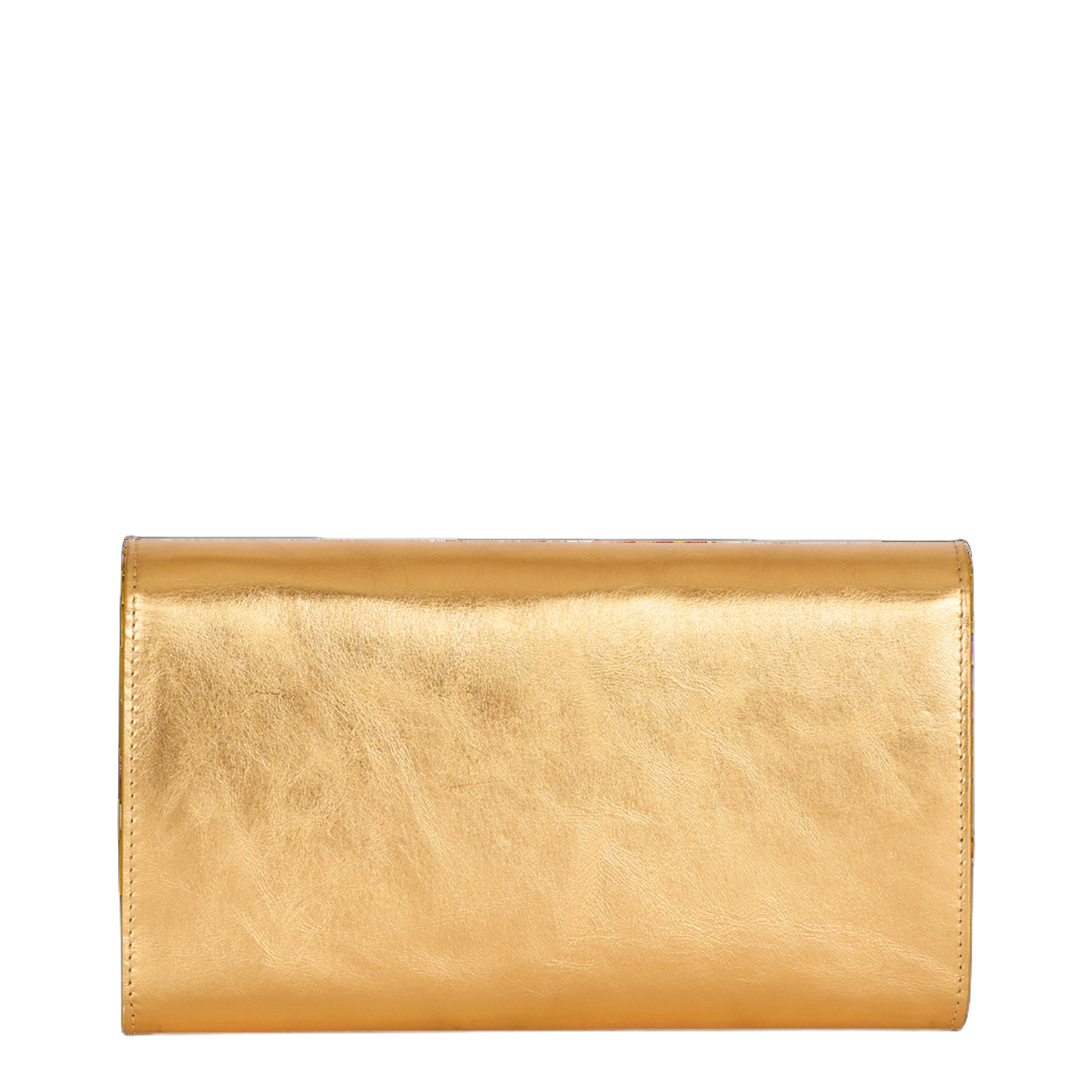 Shuffle Wallet in Lamé Leather - Image 2