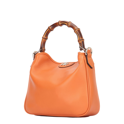 Diana Small GG Canvas Shoulder Bag - Beige and Dark Brown - Image 3
