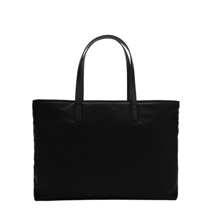 Re-Edition 1978 Large Re-Nylon & Saffiano Leather Tote - Black - Image 2