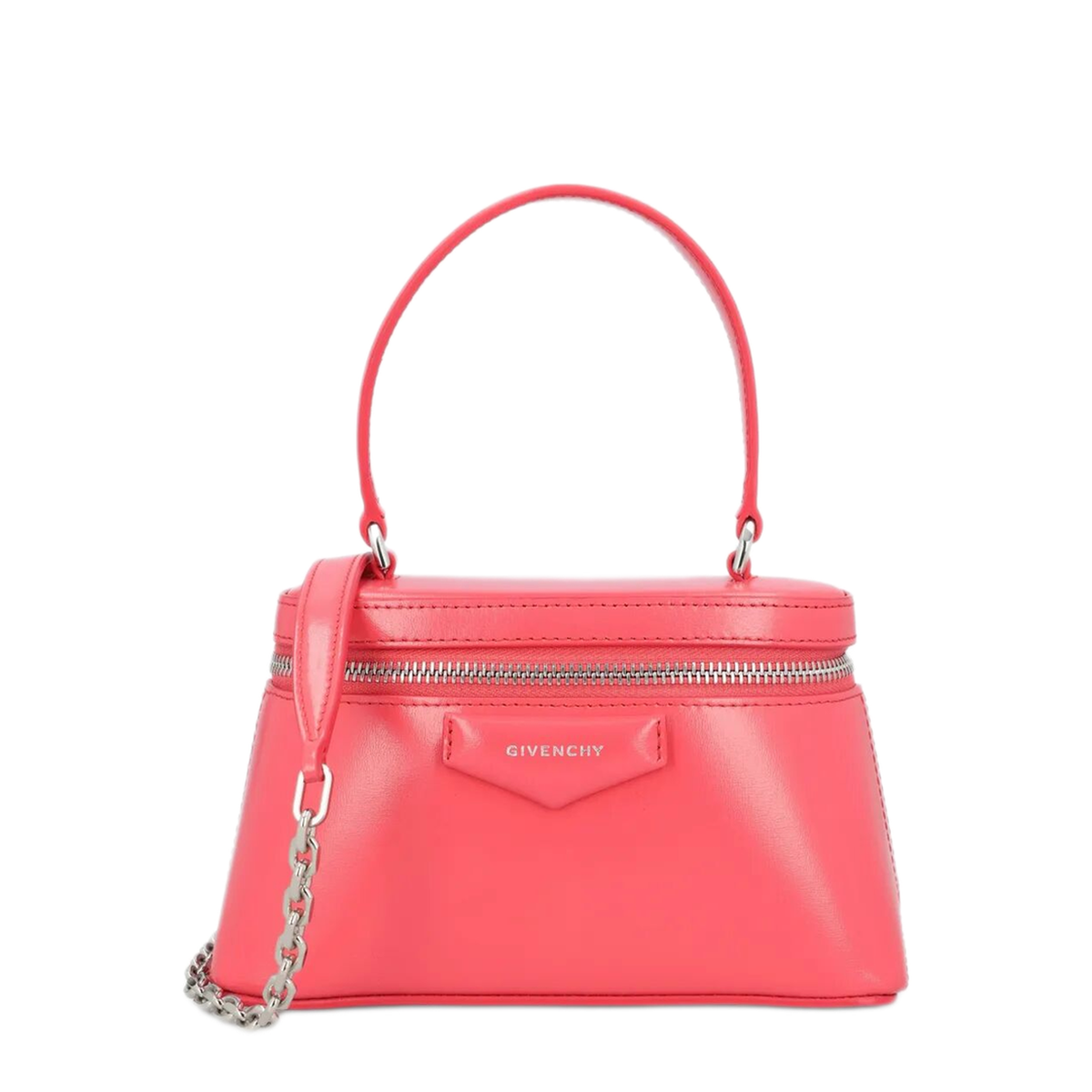 Antigona Mini Calf Leather Vanity Bag - Bright Peach - Image 1