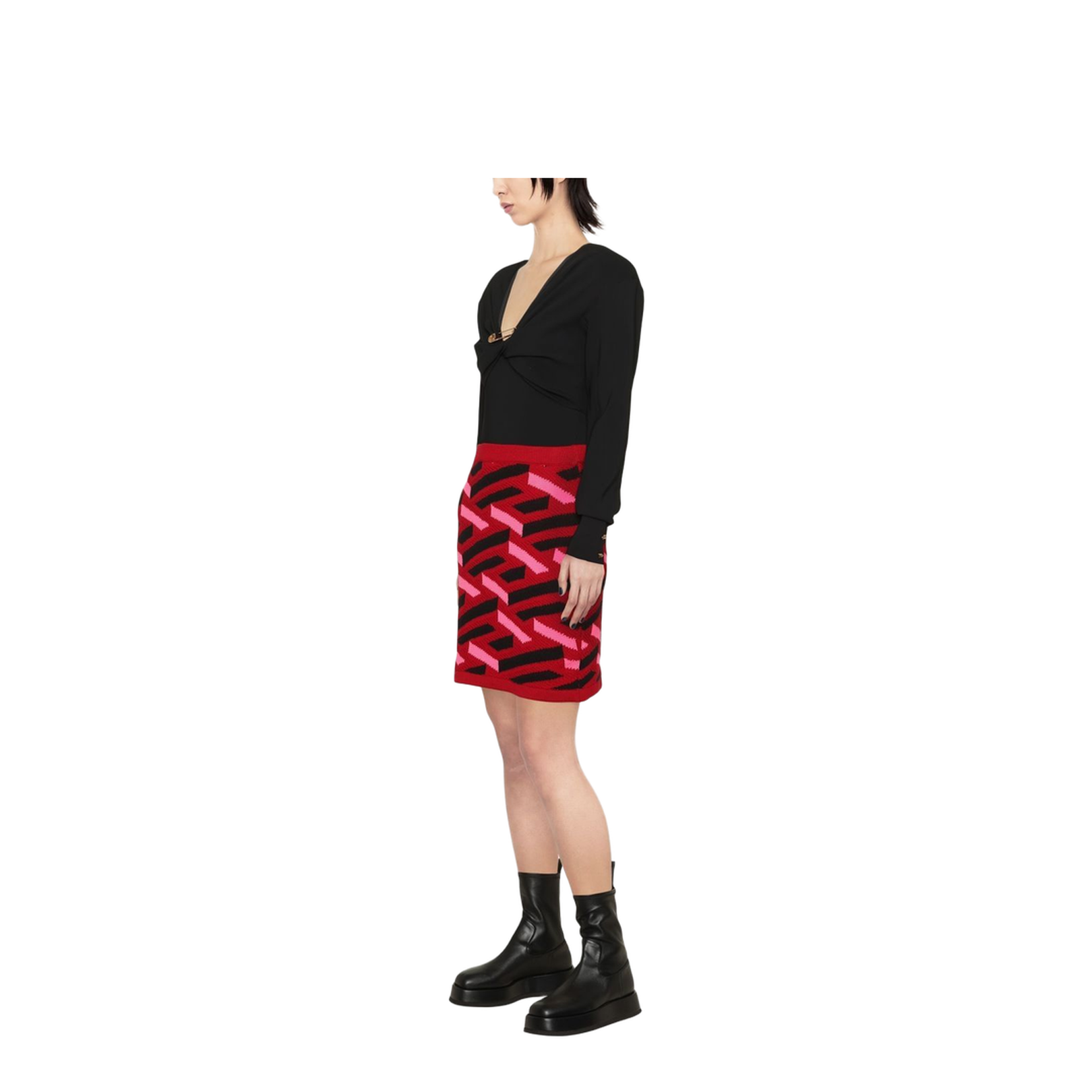 LA GRECA KNIT SKIRT - Image 4
