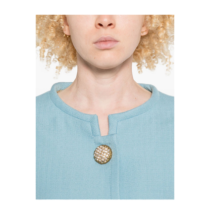 Short Collarless Jacket - Image 3