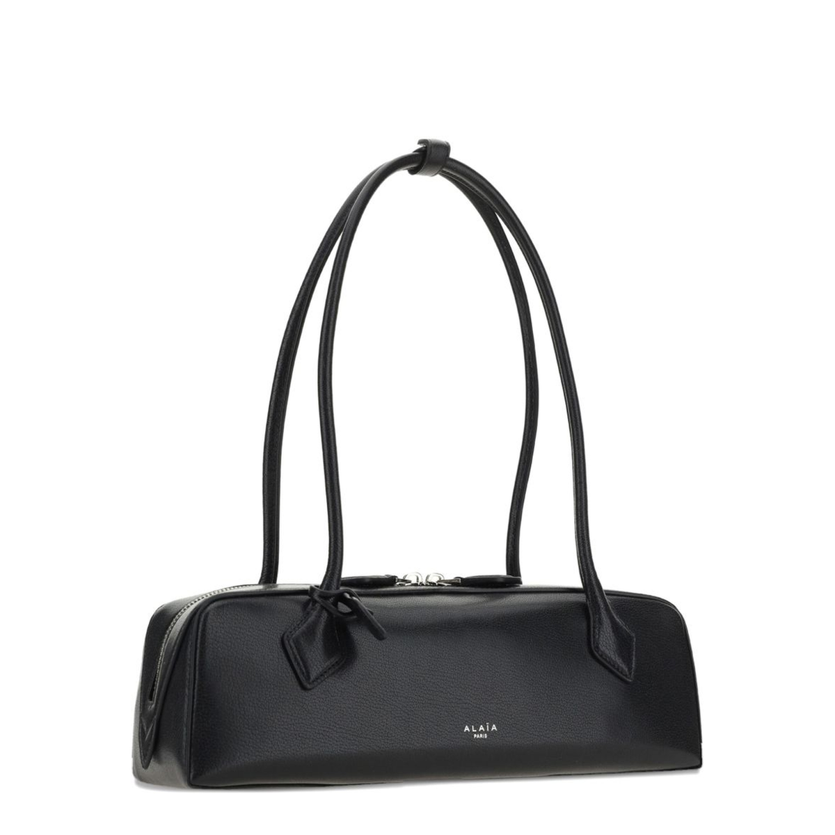 Le Teckel Medium Goatskin Shoulder Bag - Black - Image 3
