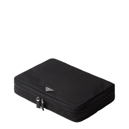 Re-Nylon Large Nylon Wash Bag - Nero - Image 2