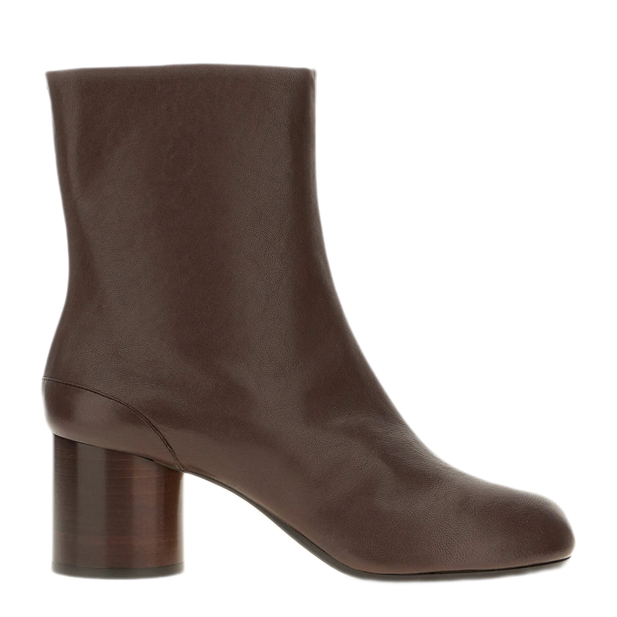 Mocha Brown Tabi Ankle Boots - Image 1