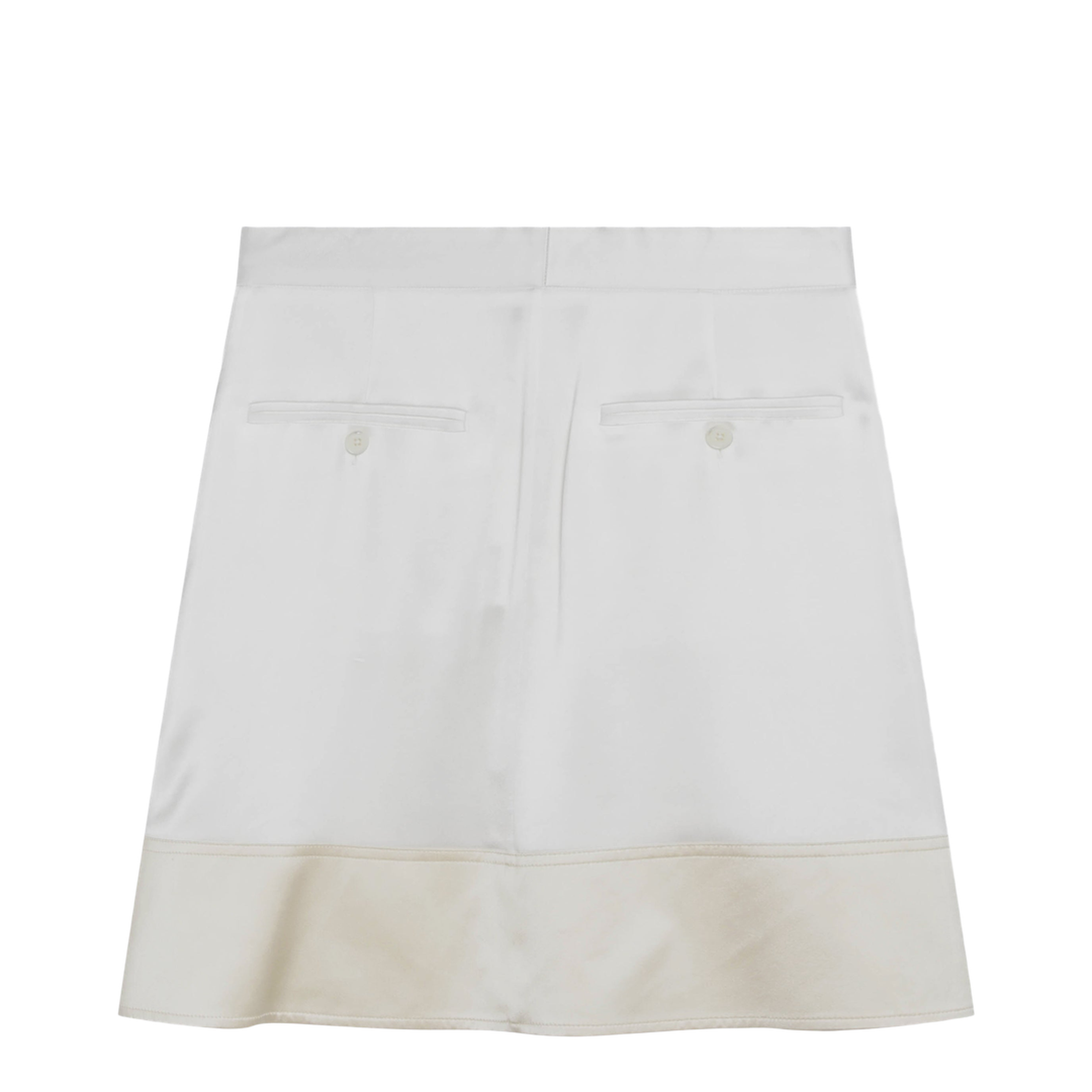 Mini Panelled White Skirt - Image 2