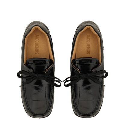 Lace-Up Shoes - Black - Image 6