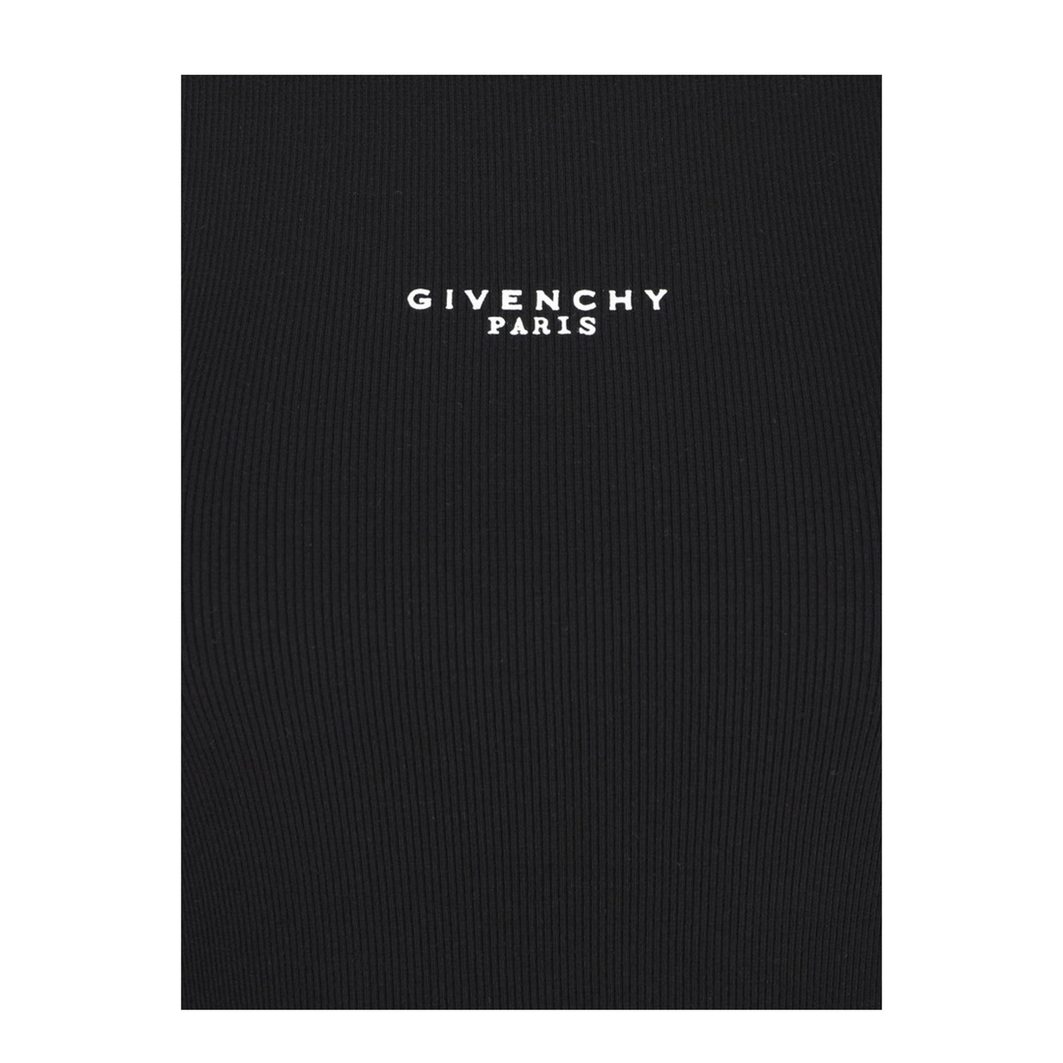 Black Slim-Cut Tank Top with Logo - Image 3