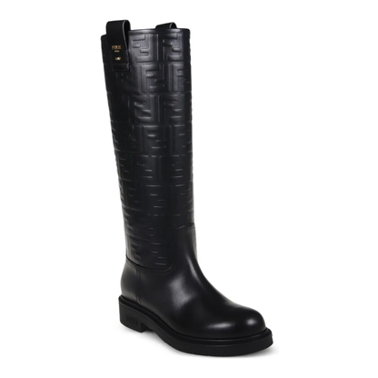 Filo Stamped FF Motif High Boots - Image 3