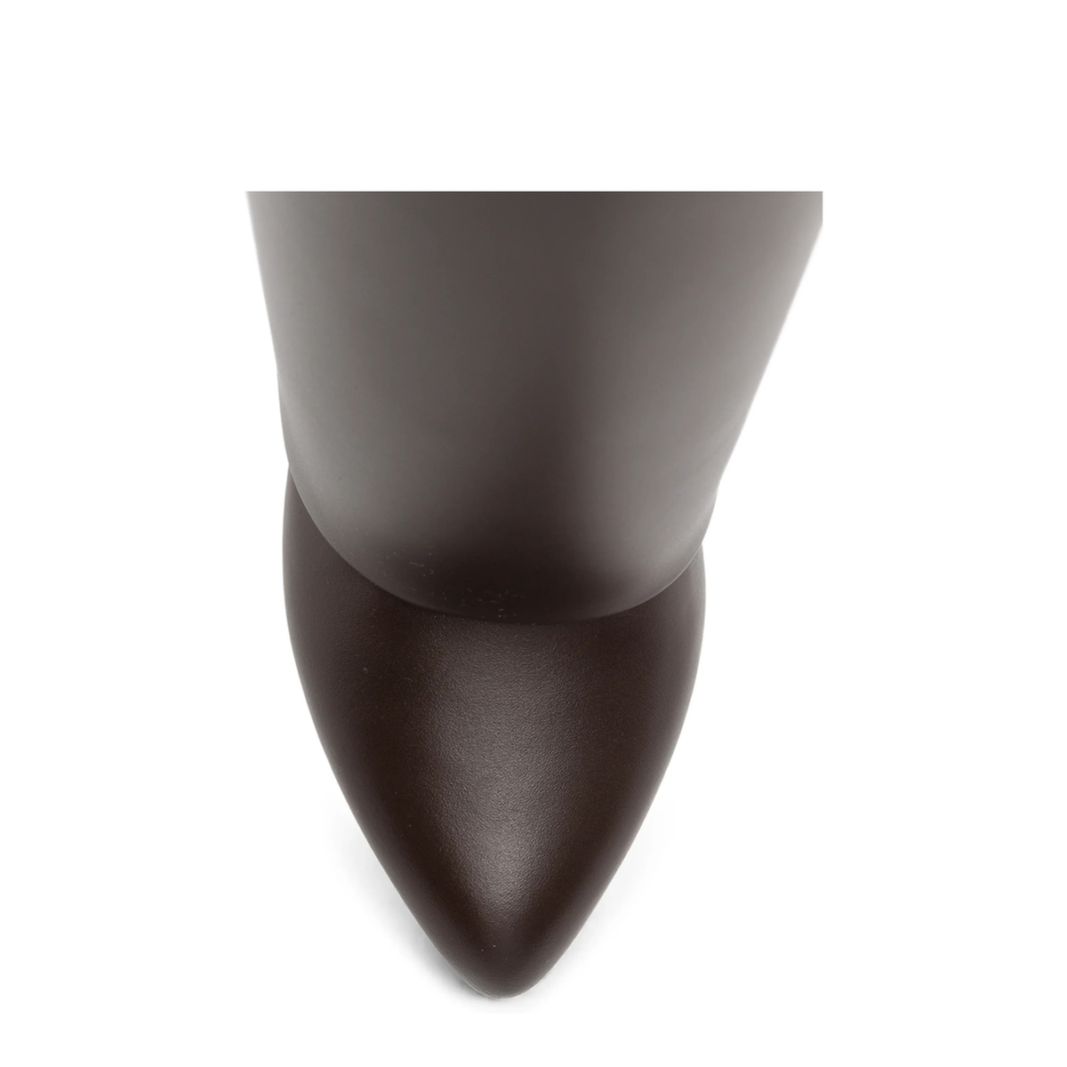 Shark Pinch Leather Boots In Ebony Brown - Image 4