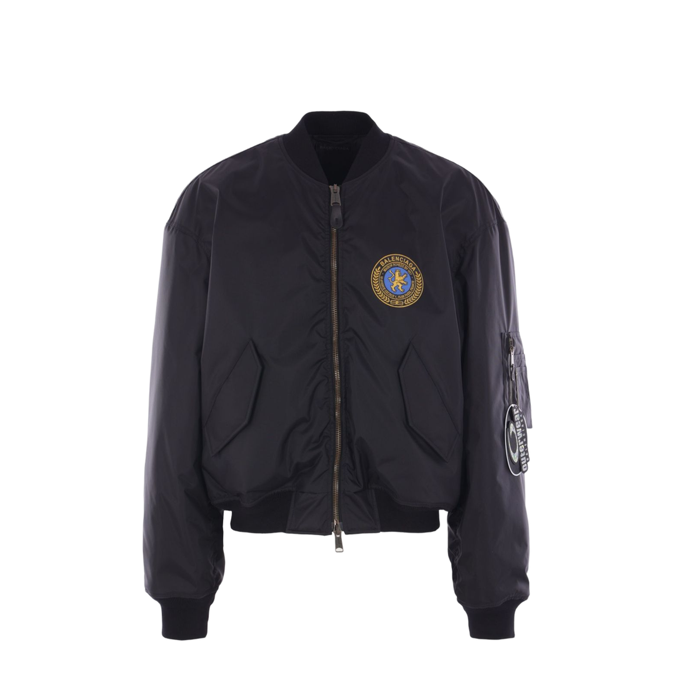 Bomber Jacket Large Fit in Black - Image 1