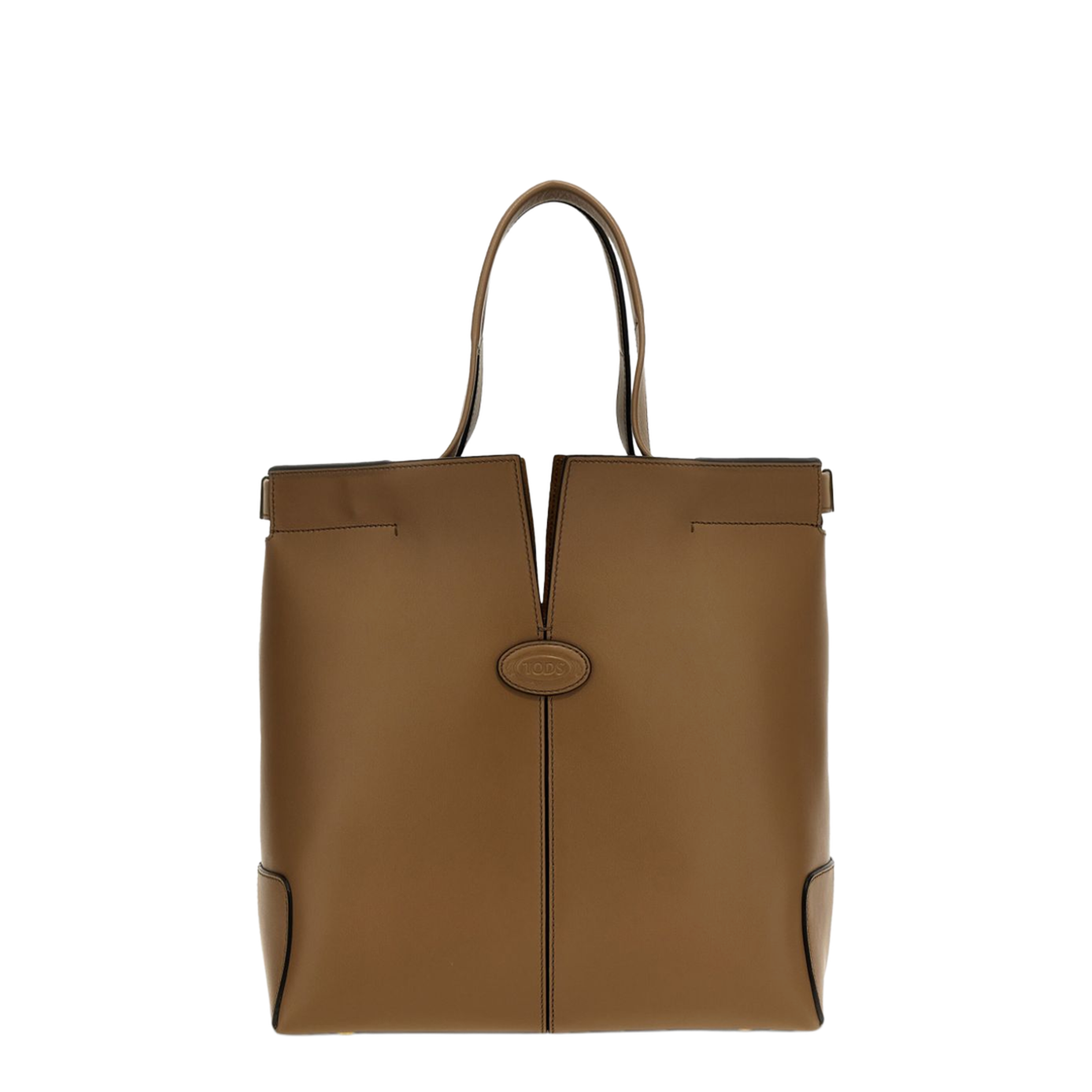 Tod’s Di Bag Folio Small Leather Shopping Bag - Cappuccino - Image 1