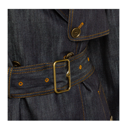 Short Denim Fitzrovia Trench Coat - Image 6
