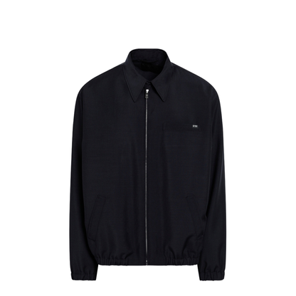 Blue Blouson in Wool and Mohair Blend - Image 1