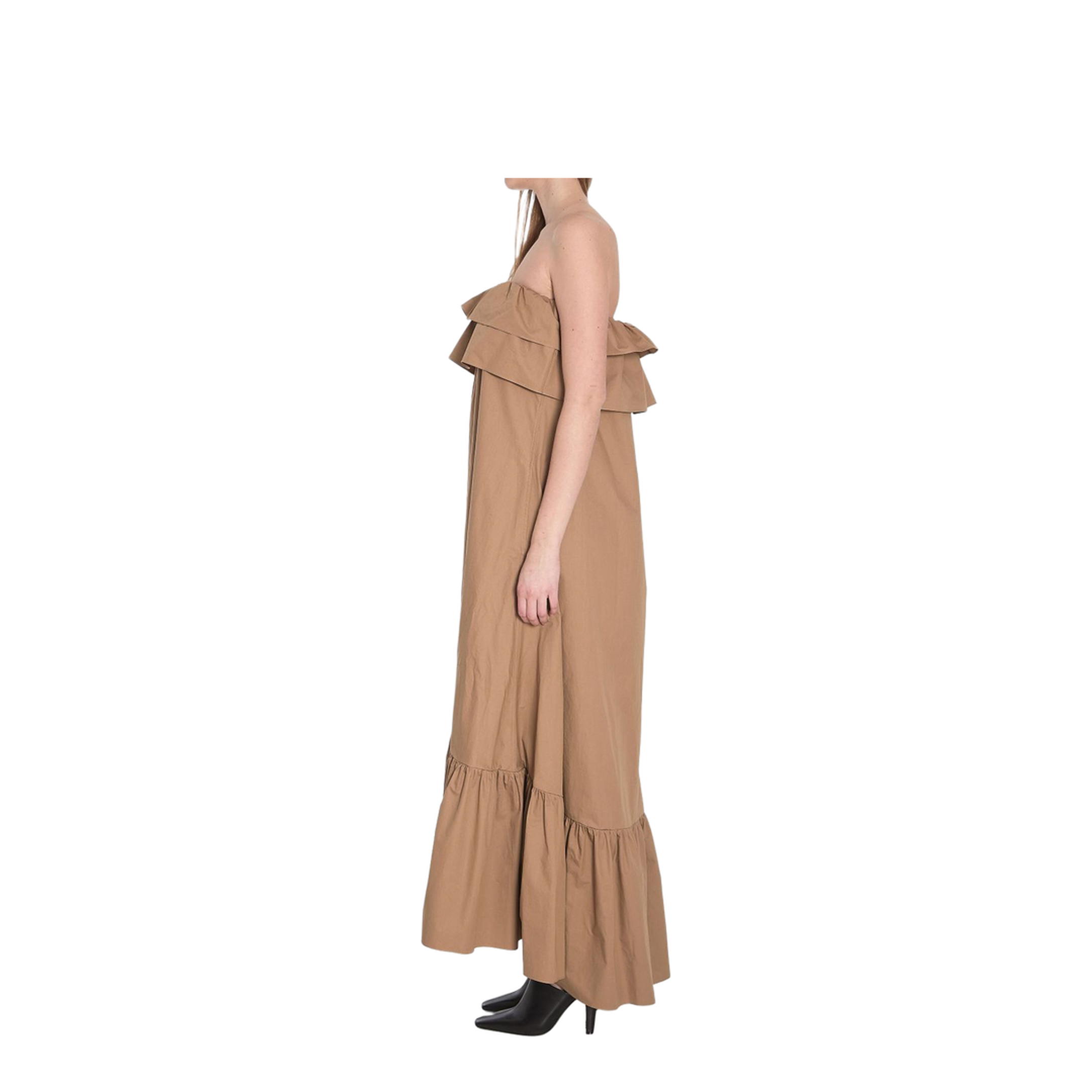 Cotton Twill Ruffle Dress - Image 3