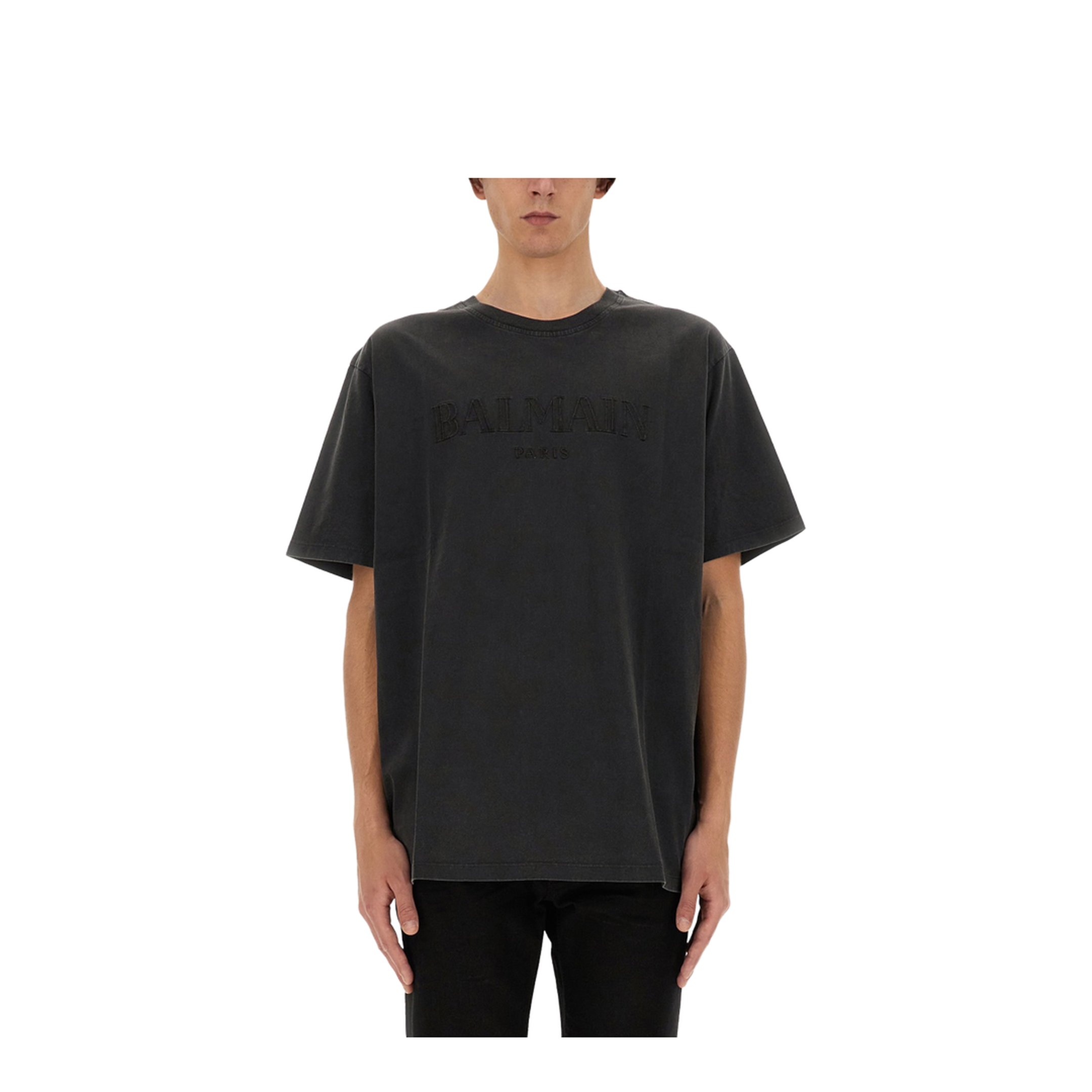 T-shirt with embroidered logo - Image 1