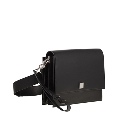 Biancaroughs Medium Leather Crossbody Bag Black - Image 4