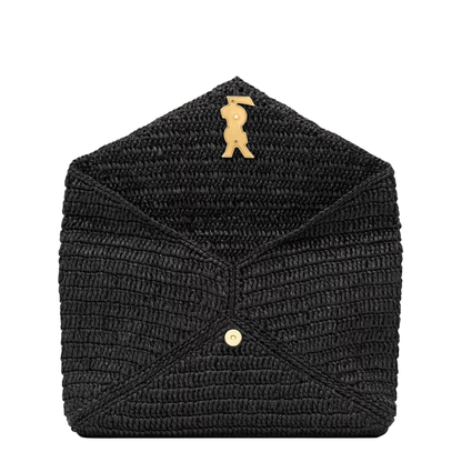 Large Envelope Pouch in Raffia - Image 3