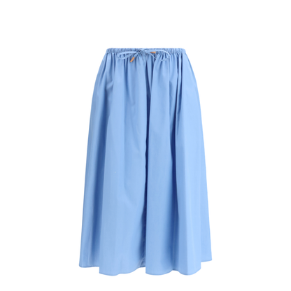 Poplin Drawstring Skirt - Image 1