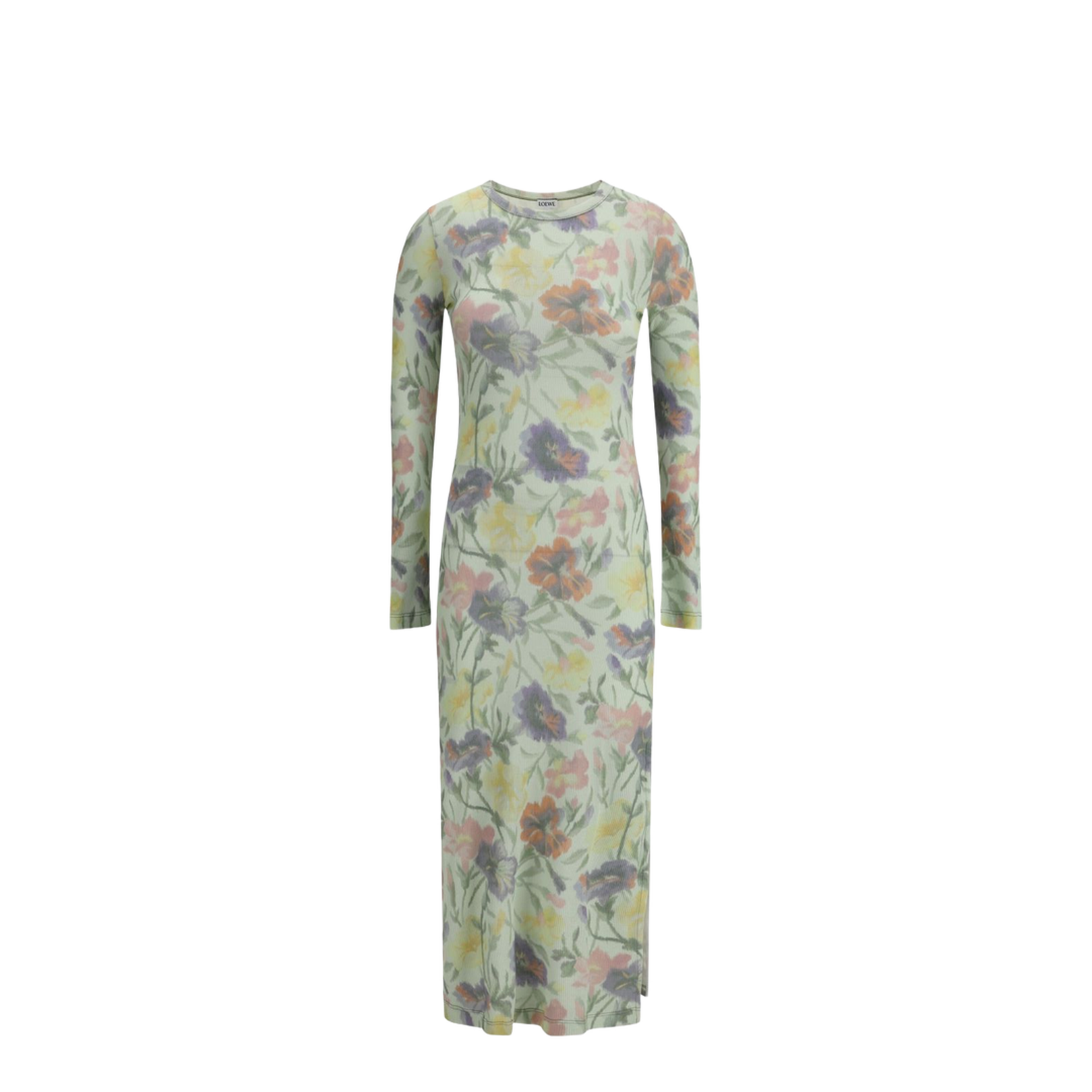 Dress in Silk and Cotton Multicolor - Image 1